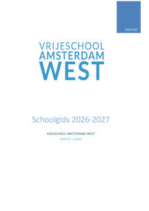 de schoolgids van Vrijeschool Amsterdam West